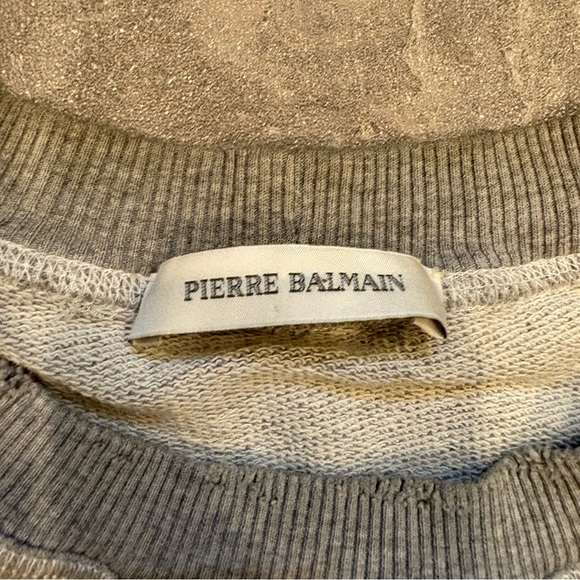 BALMAIN Vintage Superheroes Crewneck Distressed Sweatshirt Size XL - Picture 7 of 10